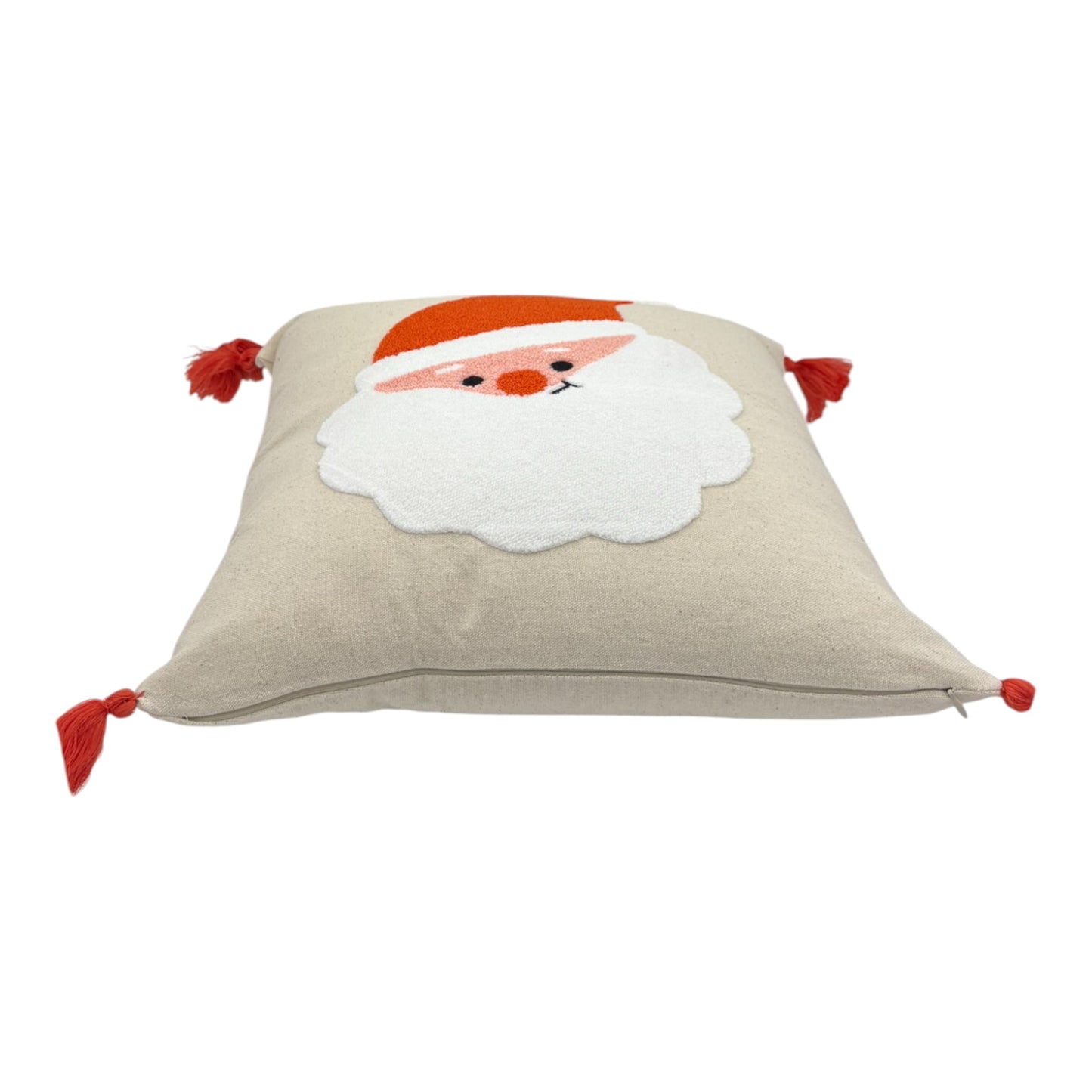 Dekokissen mit Punch Stickerei - Weihnachten - Weihnachtsmann - 43 x 43cm