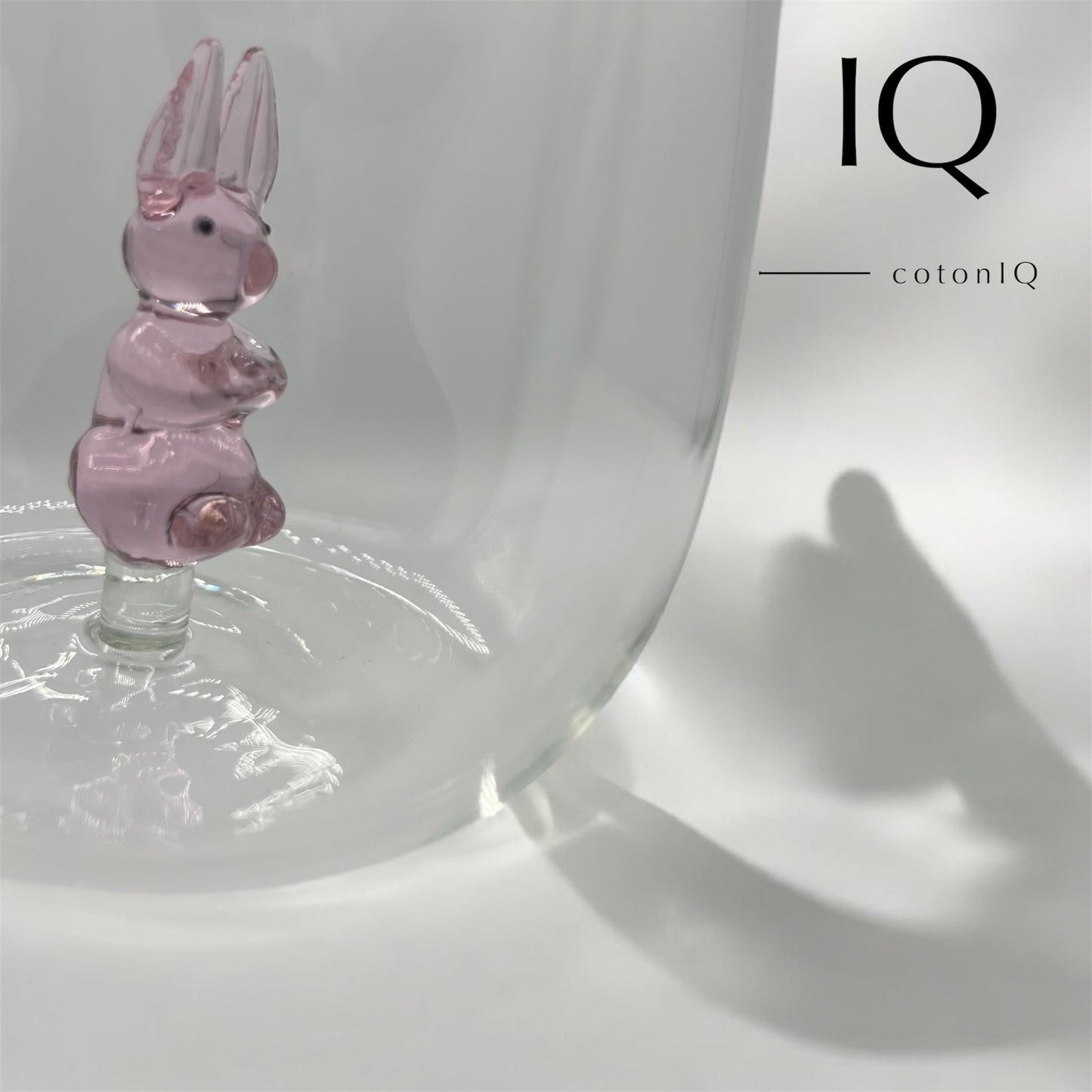 Glastasse mit 3D-Figur – Hase – 380 ml
