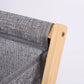 Faltbarer Wäschekorb mit Deckel - Grau, 56,5x40x34 cm - Hochwertige Baumwoll-Leinenimitat - Stabiler Bambusrahmen