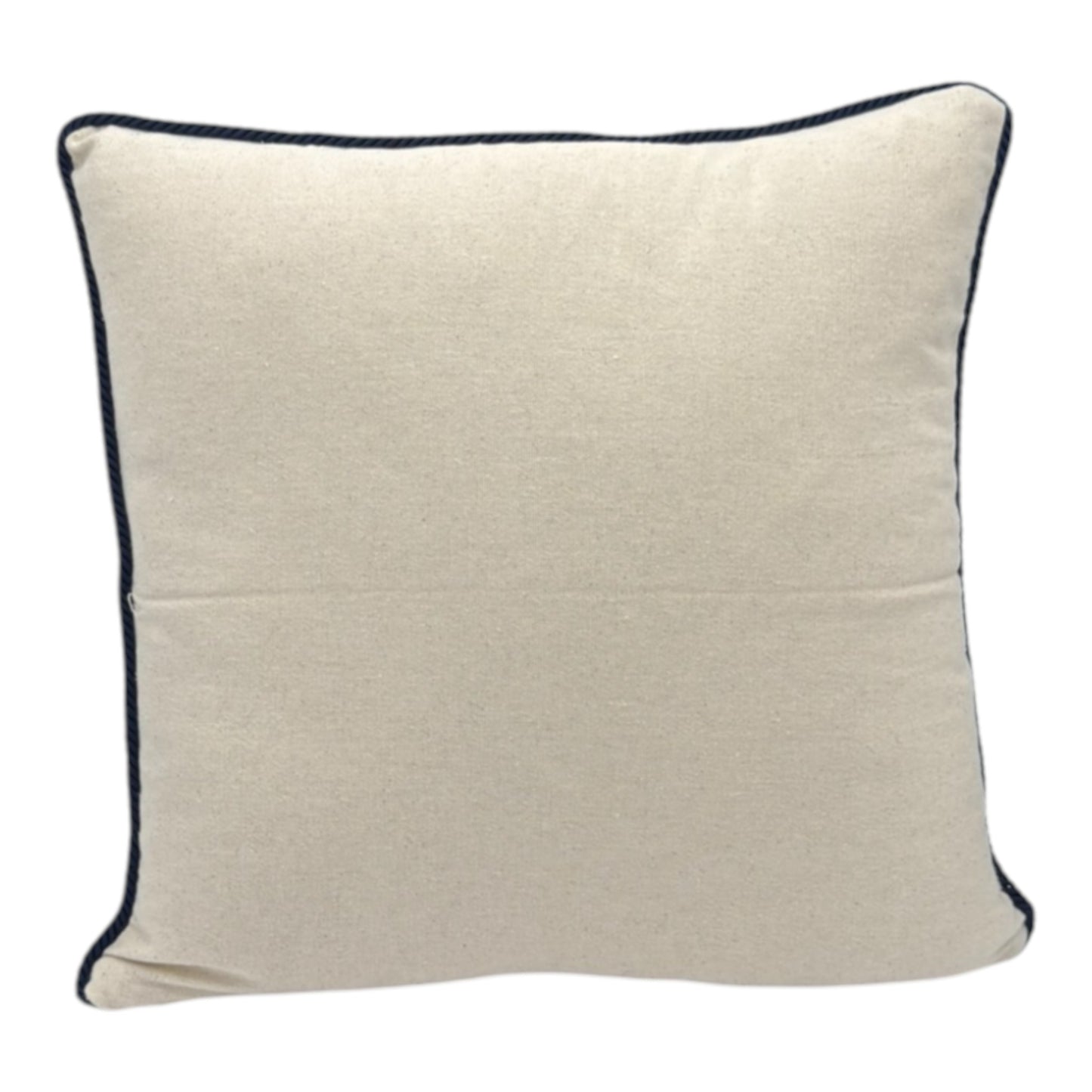 Dekokissen mit Punch Stickerei - Marine - Anker - 43 x 43cm