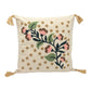 Dekokissen mit Punch Stickerei - Blume - Nelke - 43 x 43cm