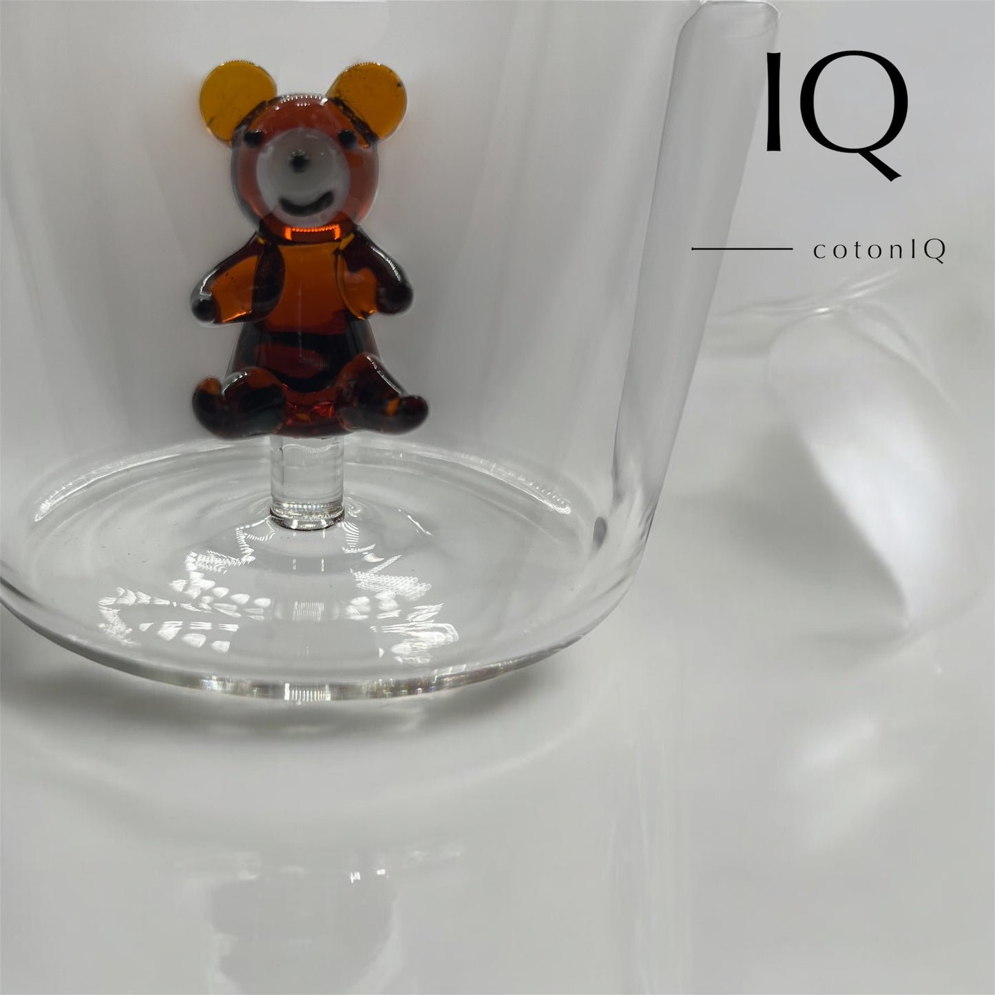 Glastasse mit 3D-Figur – Bär – 380 ml