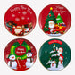 Duftkerze in Metalldose - 4er Set - Weihnachtsmann & Schneemann