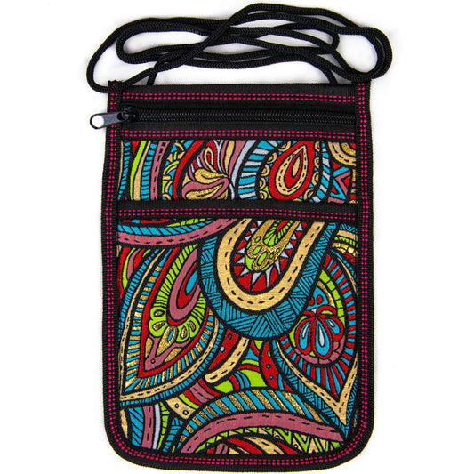 Umhängetasche mit Boho-Muster - Saracenia - 23,5x15cm