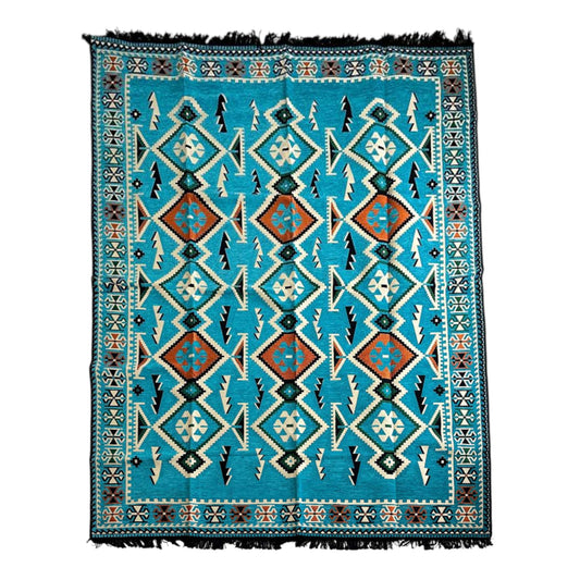 cotonIQ_Teppich_Blau_Gross