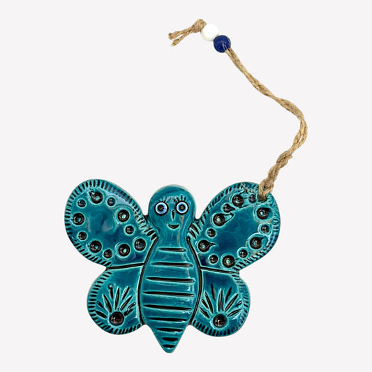 cotonIQ_Wanddeko_Schmetterling_Tuerkis
