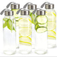 Trinkflasche aus Glas | 500ml | Metalldeckel mit Trageschlaufe